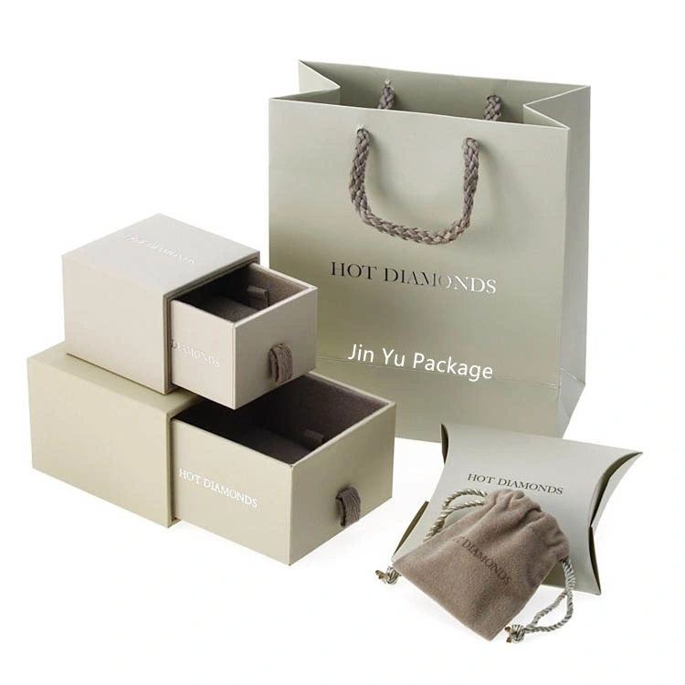 Custom Logo Printing Paper Drawer Slider Gift Jewellery Packaging Box Wholesale