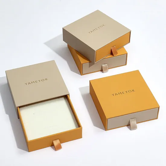 Custom Cardboard Drawer Jewelry Packaging Box Gift Boxes Necklace Earring Bracelet Ring Jewelry Box 