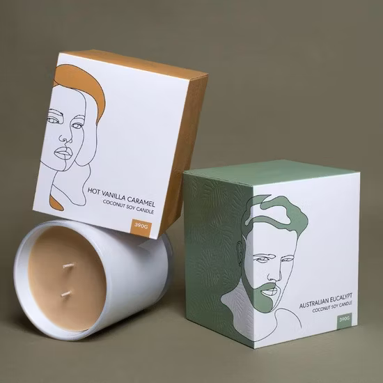 Custom Paper Gift Packaging Luxury Cardboard Candle Box for Candle Jar