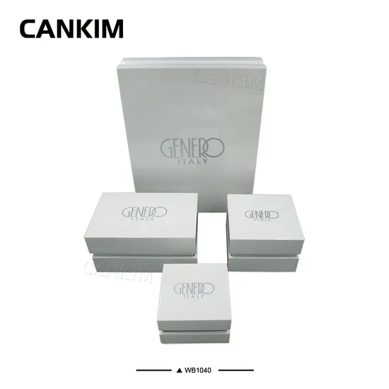 High Fashion Wood Box Jewelry White Earring Jewelry Box Packaging Pillow for Bangle Packing Box 