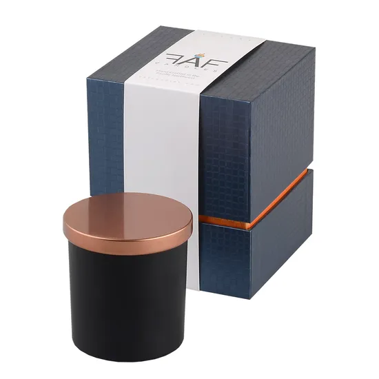 Custom Logo Luxury Candle Jar Rigid Paper Gift Set Packaging Candle Box with Insert 
