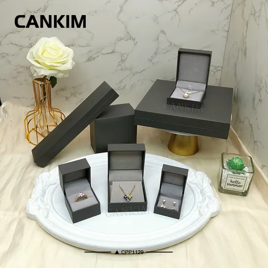 Cankim Jewelry Set Box Jewelry Packing Box Jewelry Box Custom Ring/Pendant/Earring/Necklace/Bangle/Bracelet/Pearl/Box 