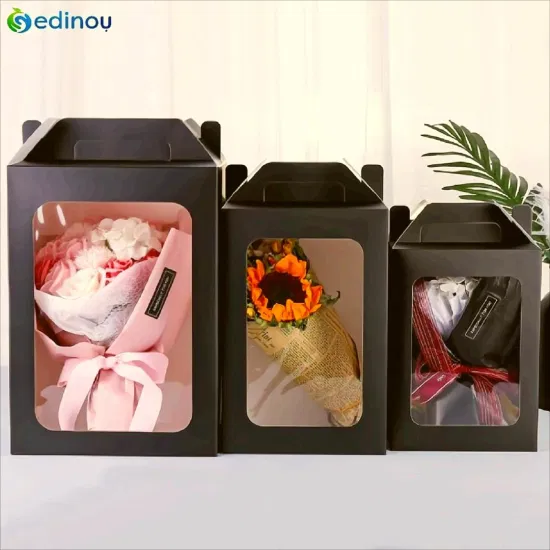 Custom Printing Fashion Valentine Holiday Flower Package Gift Box Paper Box