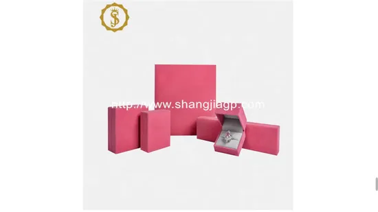 Custom Luxury Leather and Velvet Logo Wedding Bangle Earring Bracelet Necklace Jewellery Packaging Ring Jewelry Box 