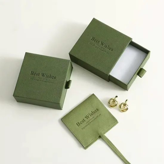 Paper Drawer Box Jewelry Packaging Bags Ring Earrings Necklace Jewelry Packaging Boxes 