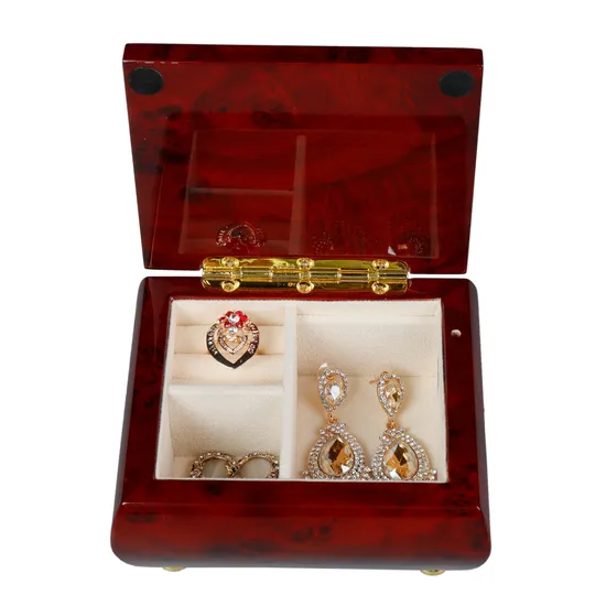 Solid Wood Ring Jewelry Box Storage Earring Jewelry Drawer Solid Wood Gift Bracelet Wooden Display Box 